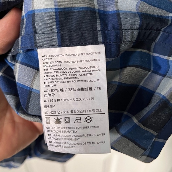 Mens Arcteryx Brohm Short Sleeve Plaid Button Up Shirt Size XL - Picture 7 of 9